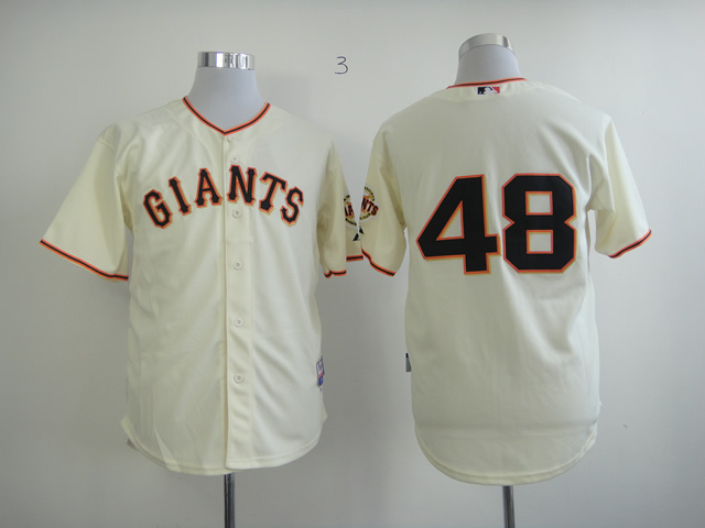 Men San Francisco Giants #48 Sandoval Cream MLB Jerseys->san francisco giants->MLB Jersey